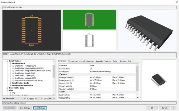 Drawlogix Footprint Wizard